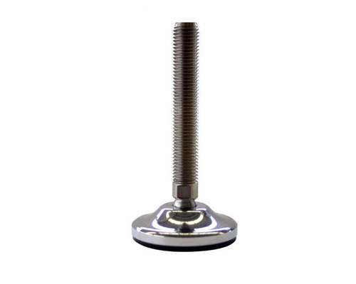 Maschinenfuß / Gelenkfuß MASSIV Edelstahl, Ø 100 mm, M24 x 150 mm