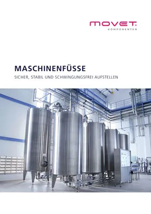 MOVET Komponenten - Vorschau Broschüre Maschinenfüße