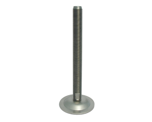 Maschinenfuß / Gelenkfuß BLECHTELLER Edelstahl, Ø 65 mm, M16 x 100 mm
