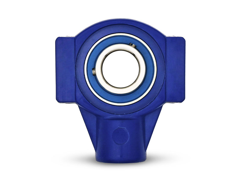 MOVET® Waterproof IP69K Hygiene Spannlager TPLW 206, Gehäuse blau, MB Edelstahl, Ø 30 mm