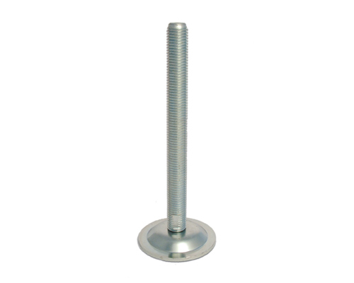 Maschinenfuß / Gelenkfuß BLECHTELLER Stahl, Ø 65 mm, M12 x 150 mm