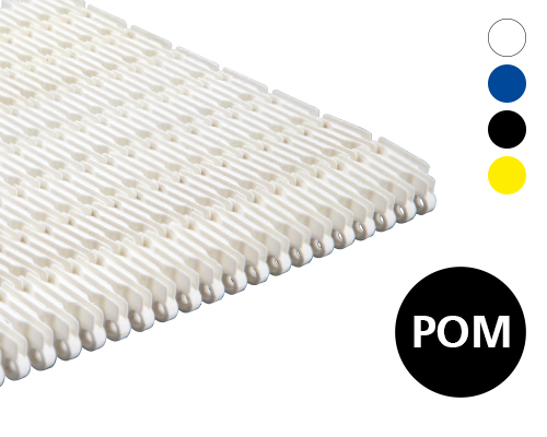Modulband 25-420 gitter Fenster,Transfer-Rippen 28 % flow, p=25  POM, FDA, USDA, FSIS
