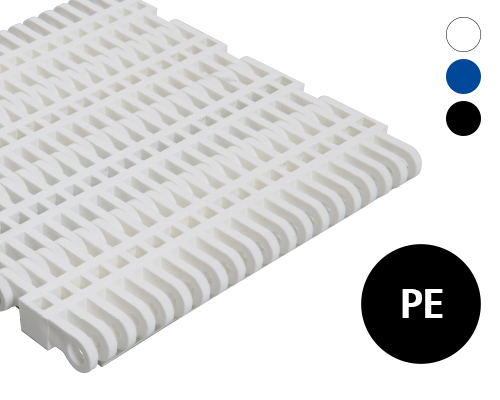 Modulband 50-100 gitterförmige Oberfläche, 27 % flow, p=50  PE, FDA, USDA, FSIS