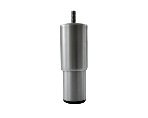 Maschinenfuß / Stellfuß Möbelfuß Hygiene, Ø 56,6/ 64 mm Edelstahl, M12 x 30 mm, PVC