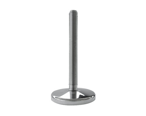 Maschinenfuß / Gelenkfuß MASSIV Edelstahl, Ø 120 mm, M30 x 225 mm