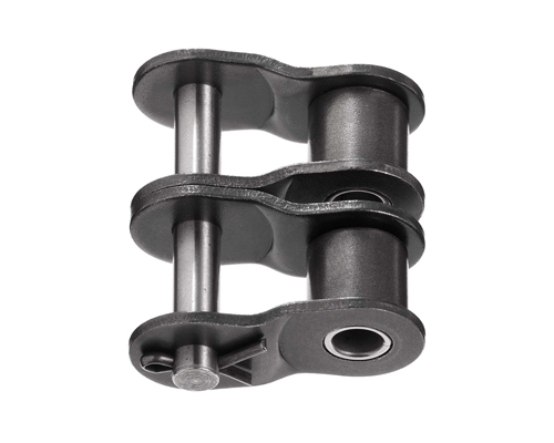 Gekröpftes Splintverschlussglied 12 B-2, 3/4" x 7/16", korr.best., Duplex,DIN 8187,Edelstahl 1.4301