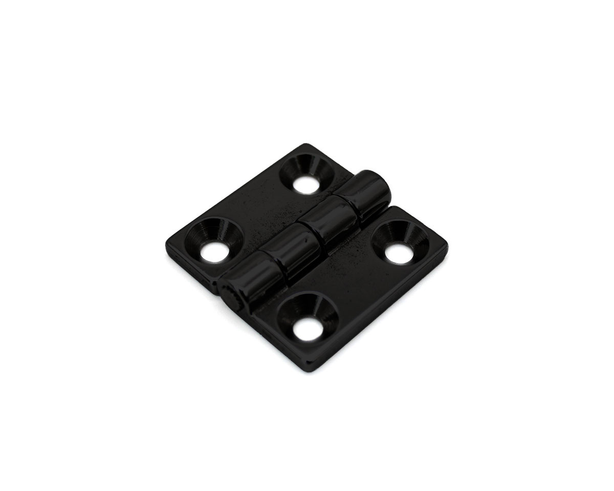 Scharnier Zinkdruckguss lackiert schwarz 40 x 40