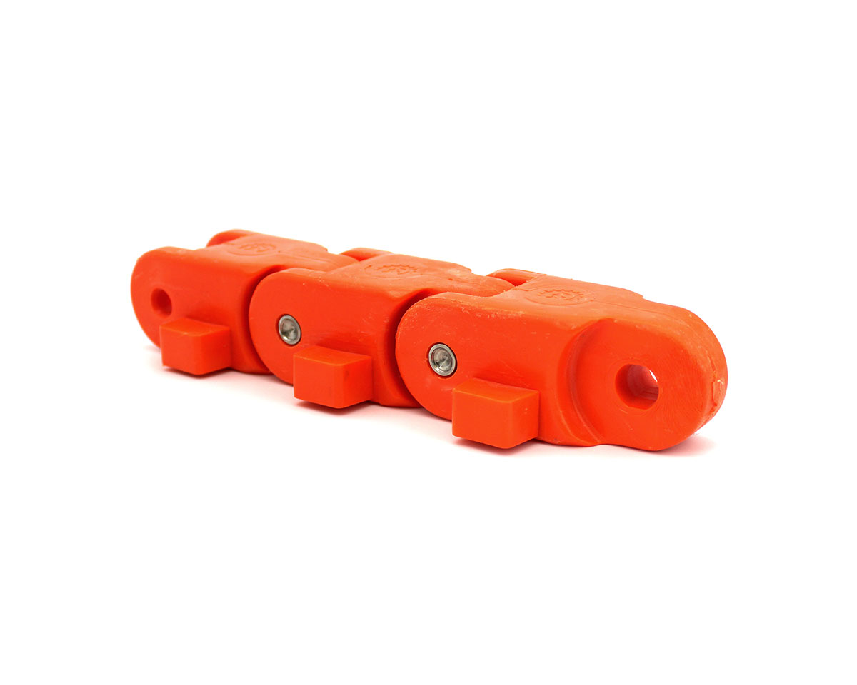 Knochenkette 2500 TAB, POM/Silikon, Orange 