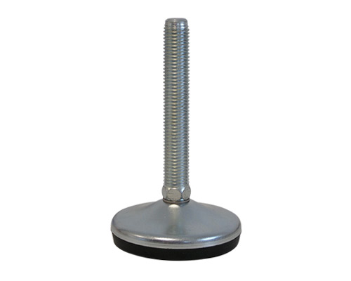 Maschinenfuß / Gelenkfuß VULCANIZED verzinkt, Ø 80 mm, M16 x 100 mm, NBR