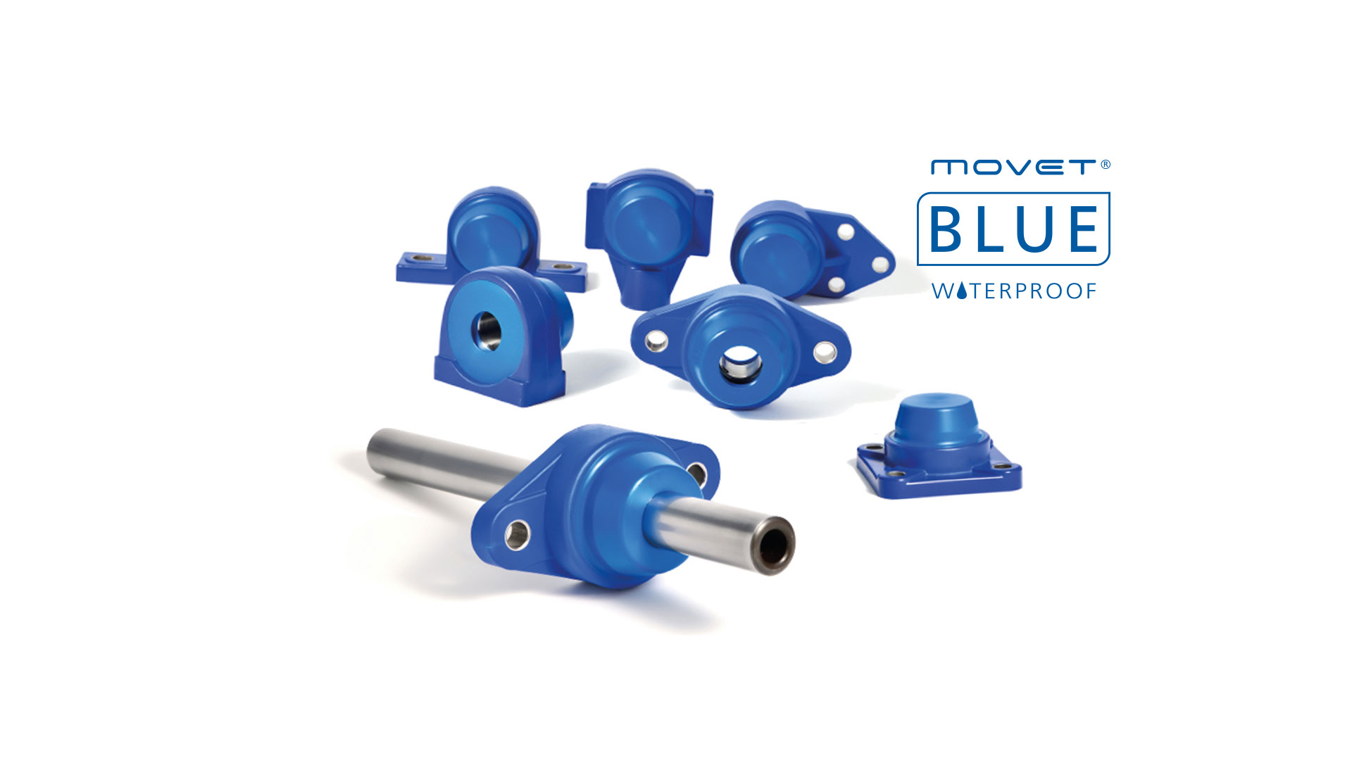 Blue Waterproof Flanschlager
