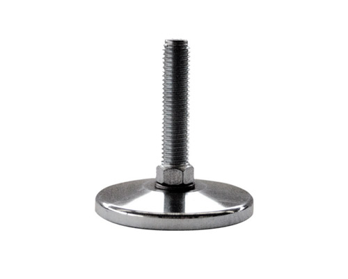 Maschinenfuß / Stellfuß MASSIV Stahl, Ø 65 mm, M14 x 100 mm