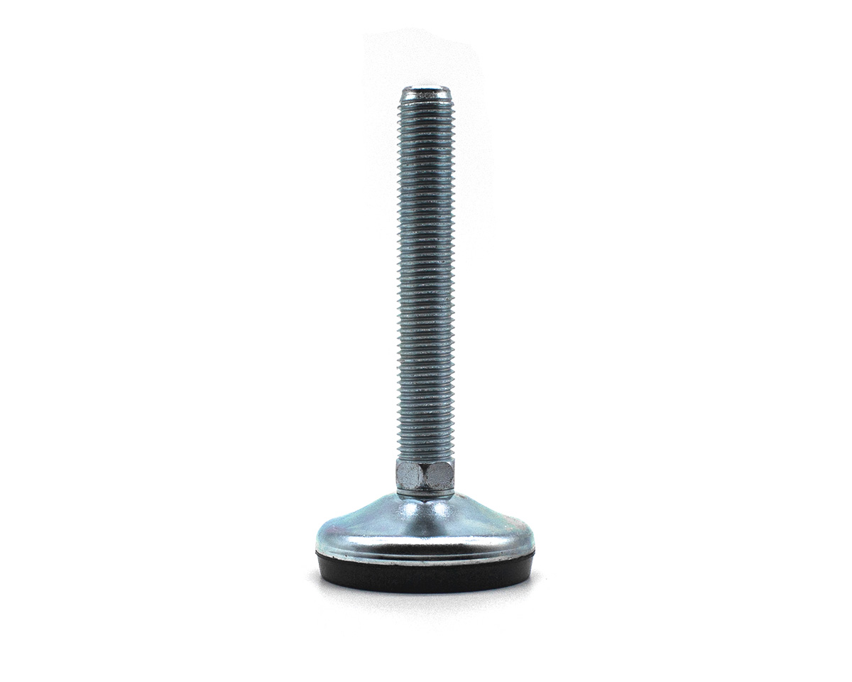 Maschinenfuß / Gelenkfuß VULCANIZED verzinkt, Ø 50 mm, M12 x 100 mm, NBR