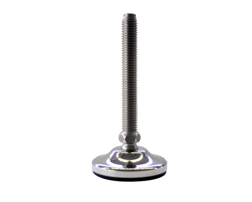 Maschinenfuß / Gelenkfuß MASSIV Edelstahl, Ø 65 mm, M16 x 125 mm