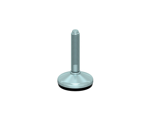 Maschinenfuß / Gelenkfuß VULCANIZED verzinkt, Ø 40 mm, M8 x 25 mm, NBR