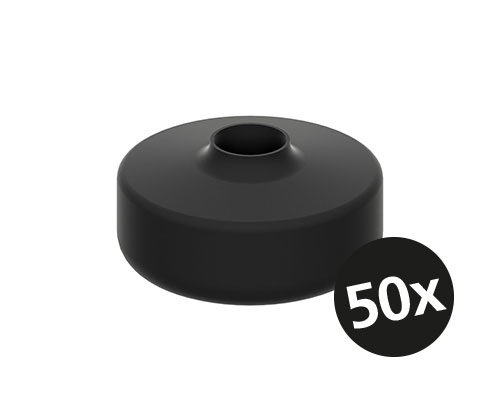 PA-Fußplatte Ø 40, für Spindel M10, VPE 50 Stk.