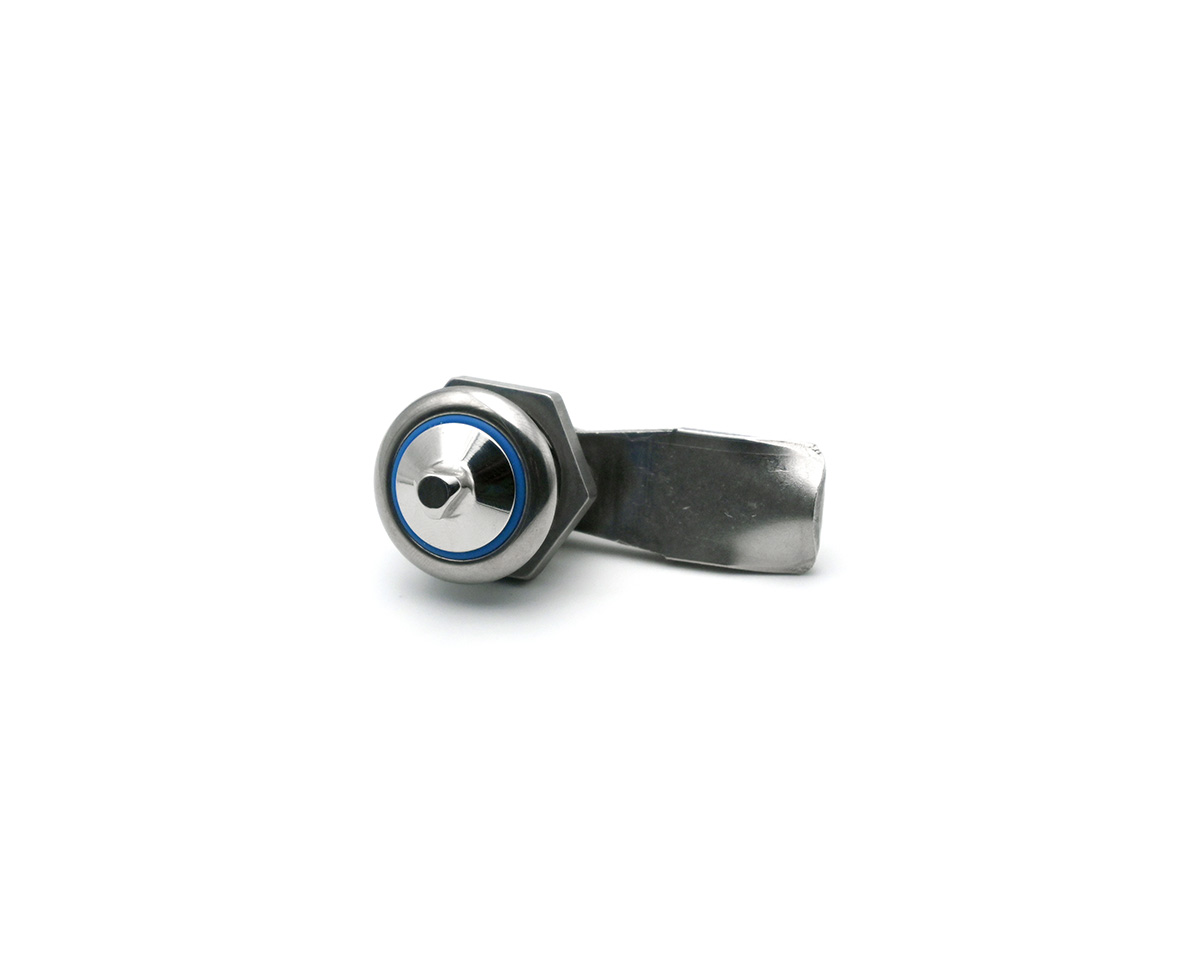 Drehriegel Edelstahl 90° Typ A, Dreieck, Ø 28 mm, H = 22 mm, IP69K