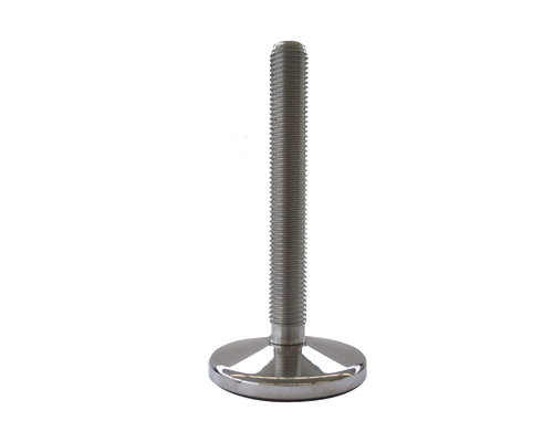 Maschinenfuß / Stellfuß MASSIV Edelstahl, Ø 120 mm, M20 x 250 mm, NBR
