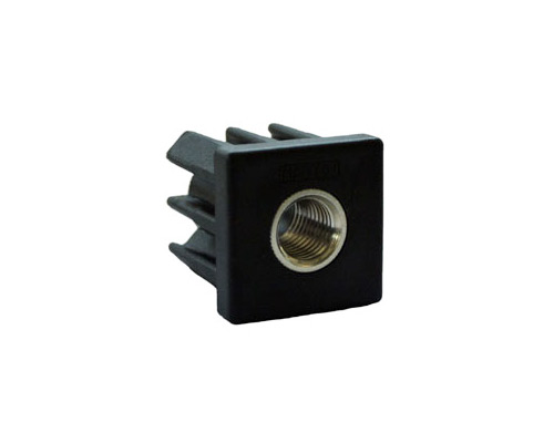 Einschlagstopfen PA 40x40, M16 MS-Gewinde