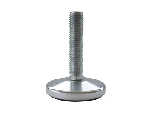 Maschinenfuß / Stellfuß MASSIV Stahl, Ø 100 mm, M16 x 100 mm, NBR