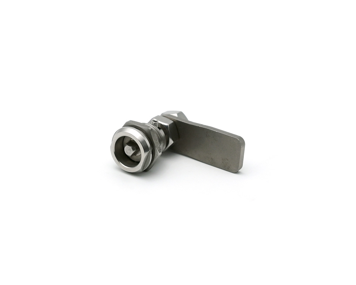 Drehriegel Edelstahl 90° Typ A, Dreieck, Ø 24 mm, H=variabel 23 - 34,5 mm