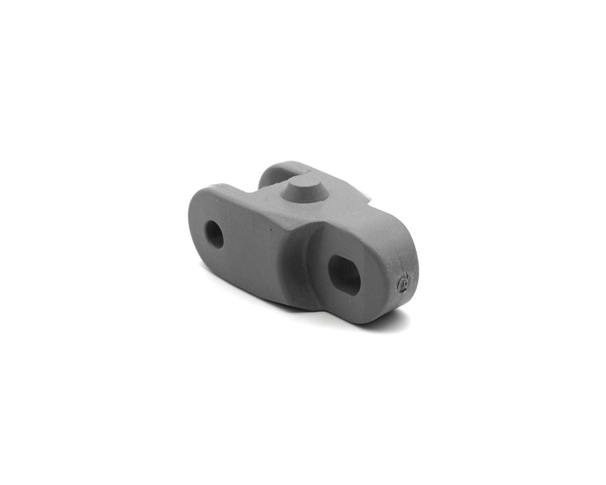 Mitnehmerglied Knochenkette 2000, POM grau, 16 mm