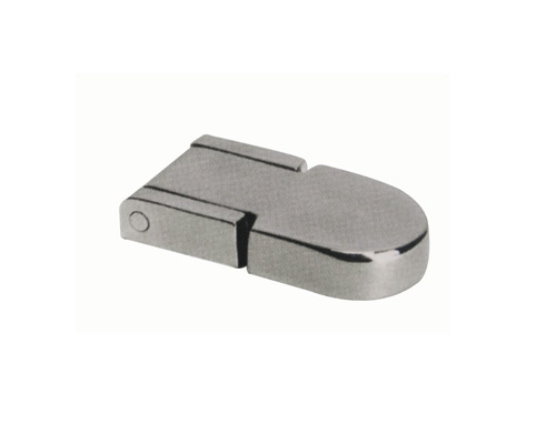 Scharnier Edelstahl poliert 57 x 30 x 10 mit Bohrung M5