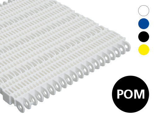 Modulband 50-401 gitterförmige Oberfläche, 61 % flow, p=50  POM, FDA, USDA, FSIS