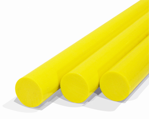 MOVET POM Rundstab LEBENSMITTELECHT gelb, Ø 50 mm, Länge 1000 mm