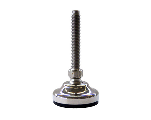 Maschinenfuß / Gelenkfuß MASSIV Edelstahl, Ø 40 mm, M8 x 50 mm, NBR