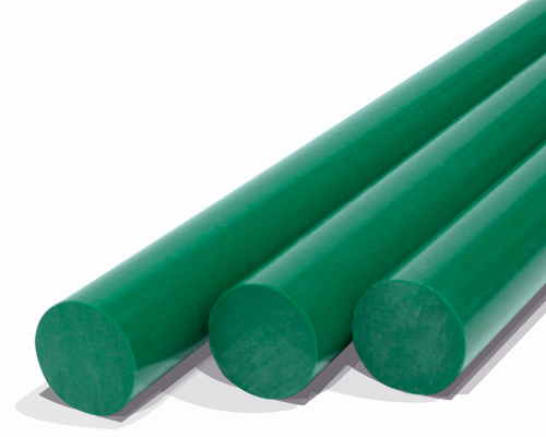 MOVET POM Rundstab LEBENSMITTELECHT grün, Ø 30 mm, Länge 1000 mm