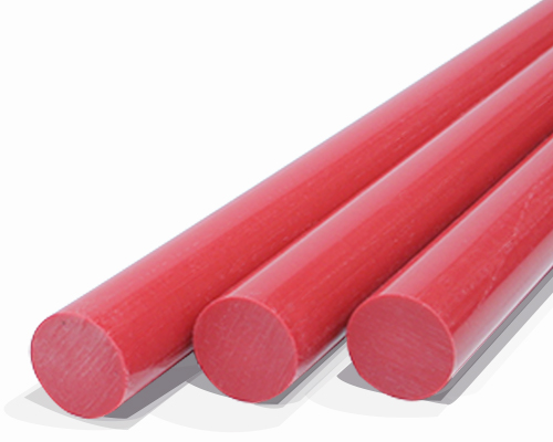 MOVET POM Rundstab LEBENSMITTELECHT rot, Ø 20 mm, Länge 1000 mm