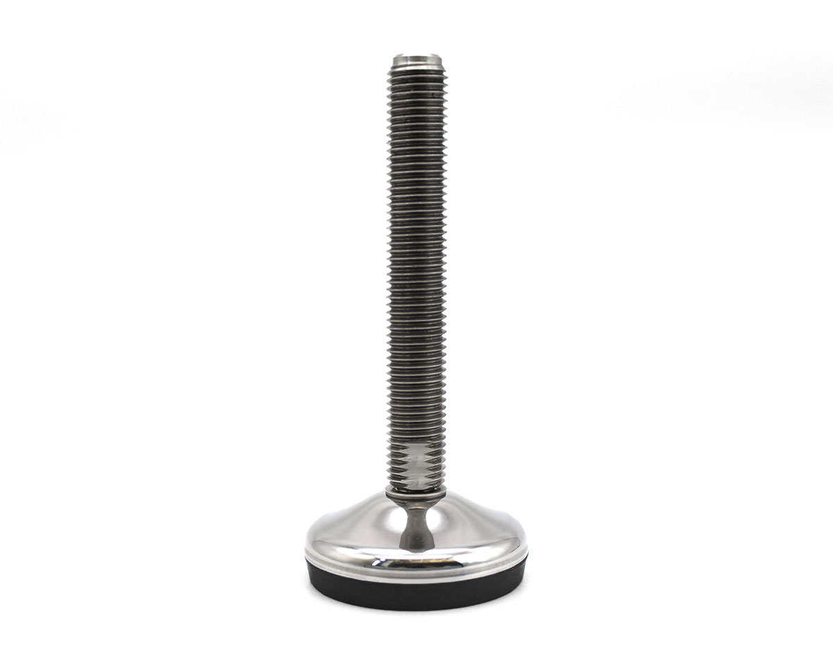 Maschinenfuß / Gelenkfuß VULCANIZED Edelstahl, Ø 60 mm, M20 x 100 mm, NBR