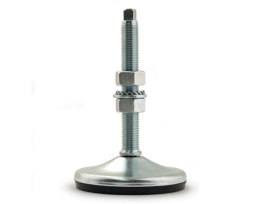 Maschinenfuß / Stellfuß ANTIVIBRATION, Ø 80 mm Stahl, M14 x 100 mm, inkl. Mutter, NBR