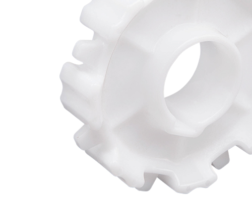 Zahnrad für 50-000, 8 Zähne, Tk Ø 128 mm, Bohrung  Ø 30 mm, mit Nut, POM