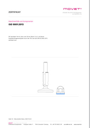 Zertifikat DIN ISO 9001:2015