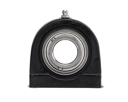 MOVET® Stehlager TBL 202, Gehäuse schwarz, MUC Edelstahl, Ø 15 mm