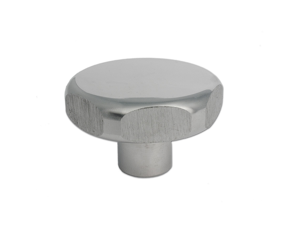 Sterngriff Edelstahl Ø 60, Bohrung Ø 5 x 25