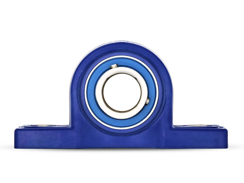 MOVET® Blue Hygiene Stehlager PPL 206, Gehäuse blau, MB Edelstahl, Ø 30 mm