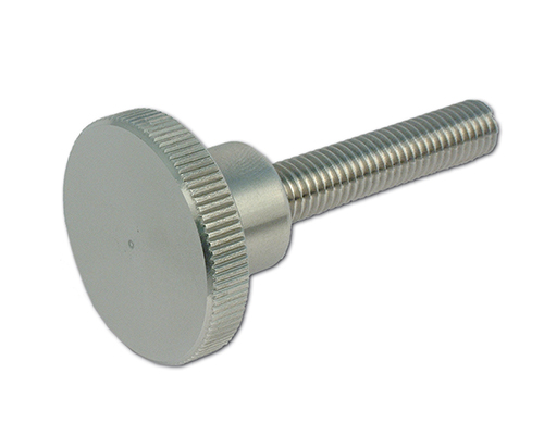 Rändelschraube Edelstahl mit Bund Ø 30, M10 x 35