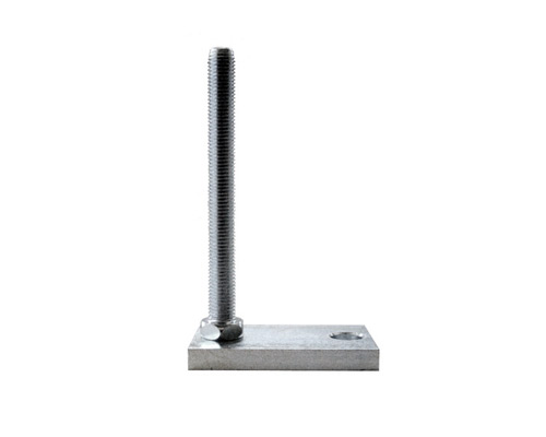 Maschinenfuß / Stellfuß TEKNOFIX, 110 x 80 mm Stahl, M20 x 200 mm, Bohrung