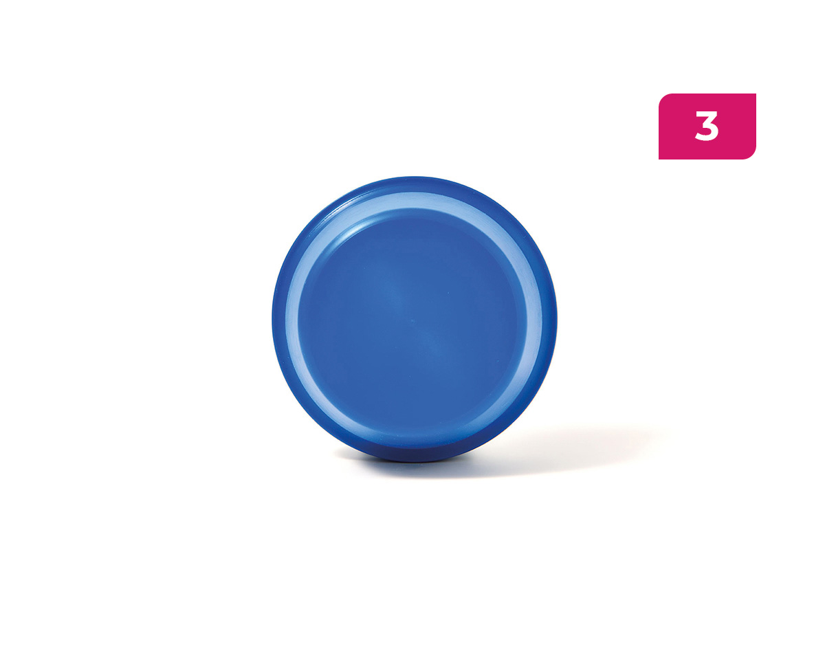 MOVET® Waterproof Kappe wasserdicht für Gehäuse 207, 35mm geschlossen blau IP69K