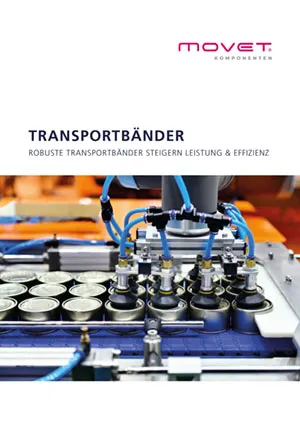 MOVET Komponenten - Vorschau Broschüre Transportbänder