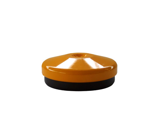 ANTI VIBRATION Stahl-Fußplatte Ø 140, D1=22, Antirutschplatte NBR