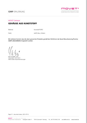 GMP Erklärung