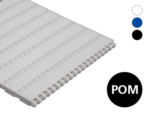 Modulband 25-418 geschlossene pyramiden Oberfläche, 2 % flow, p=25  POM, FDA, USDA, FSIS