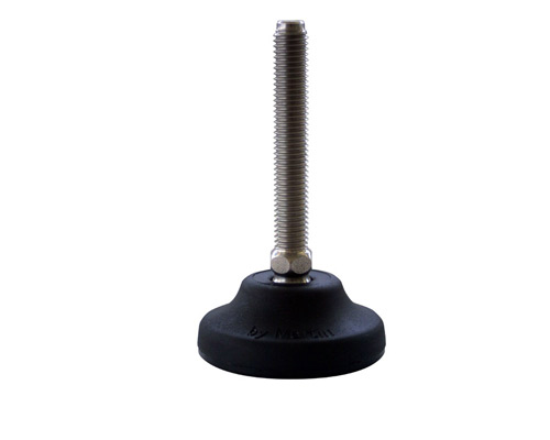 Maschinenfuß / Gelenkfuß PA, Ø 65 mm, M10 x 125 mm Edelstahl
