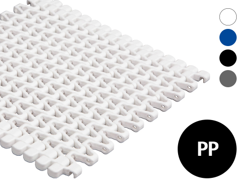Modulband 12-401 gitterförmige Oberfläche, 40 % flow, p=12,5  PP, FDA, USDA, FSIS