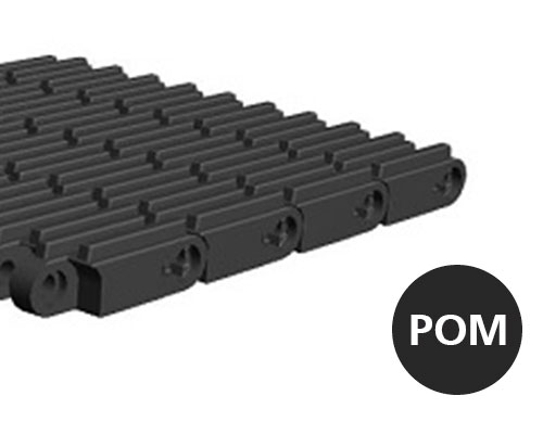 Modulband 50-928 geschlossene Oberfläche mit Rippen, p=50  POM