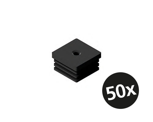 Einschlagstopfen 40 x 40 für M10, VPE 50 Stk.