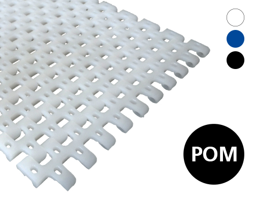 Modulband 25-801 sehr offene Oberfläche, 45 % flow, p=25  POM, FDA, USDA, FSIS